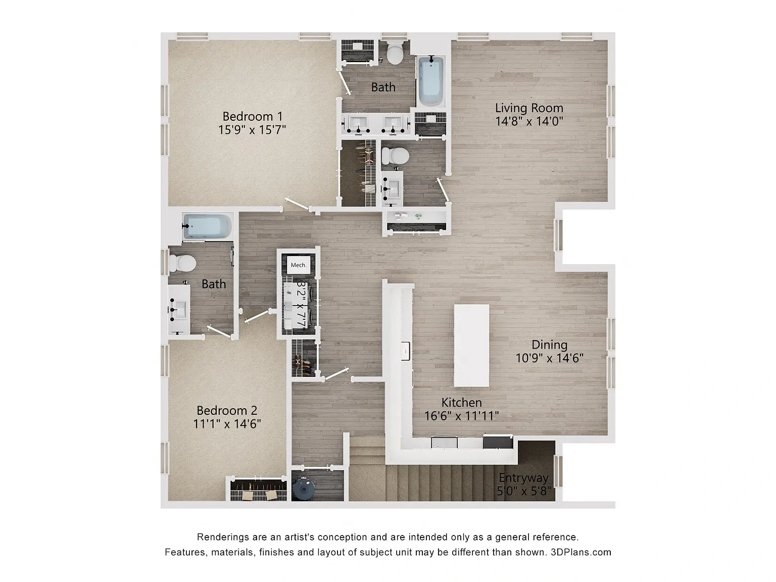 Townes at Blake Farm – Floor plan