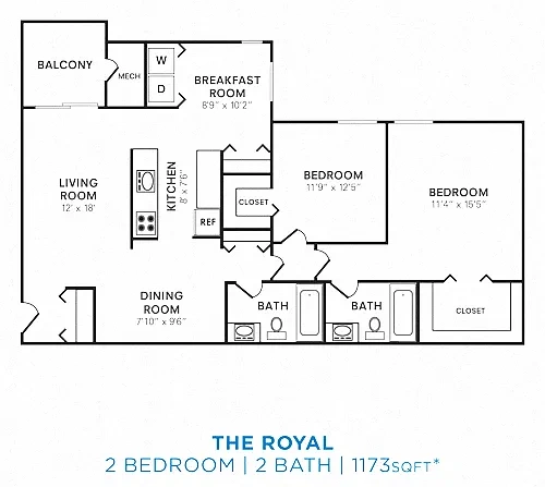 Carriage Hill Apartment Homes – Floor plan