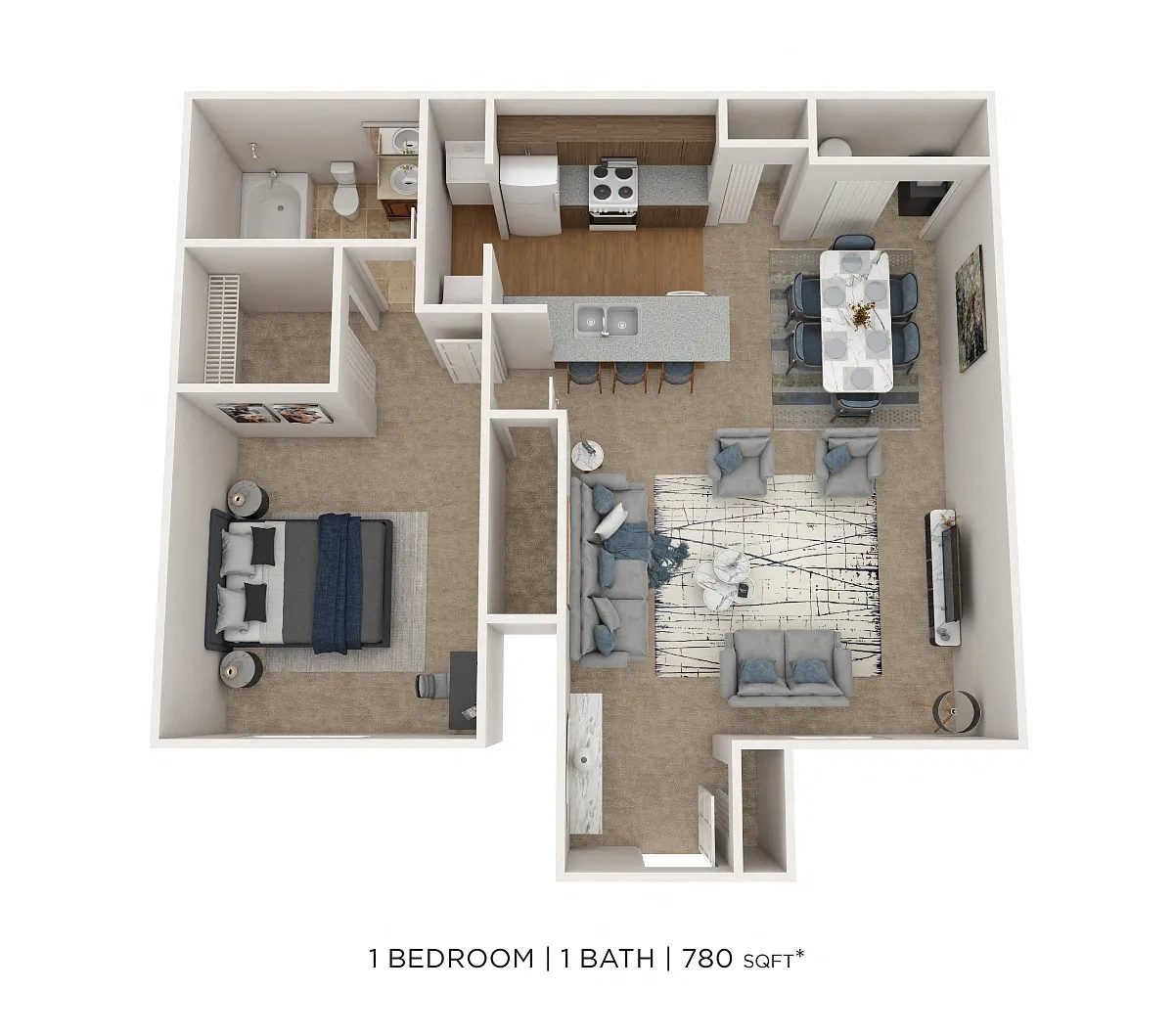 The Preserve at Sagebrook Apartment Homes – One Bedroom