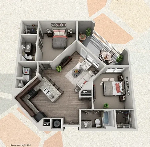 Mosaic at Levis Commons – Floor plan