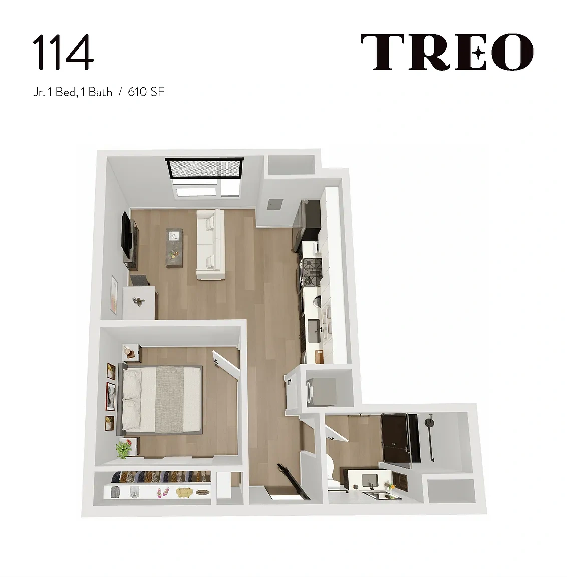 Treo – Jr 1 Bedroom - 1 Bathroom