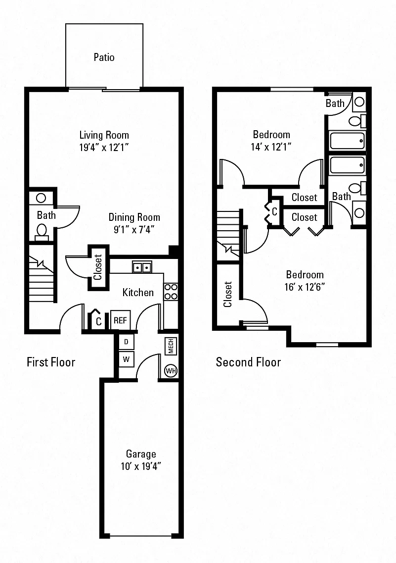 The Woods at Polaris Parkway Apartment Homes – Floor plan