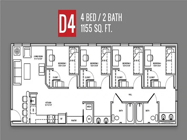CP Cincy Student Housing – Floor plan