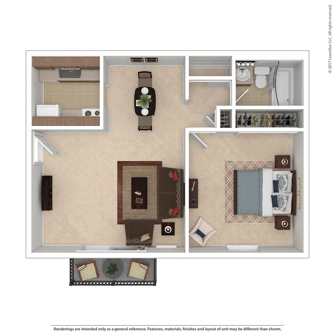 Walnut Hill – 1 Bedroom Traditional