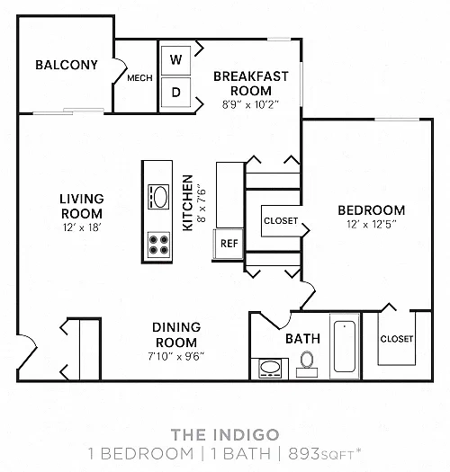 Carriage Hill Apartment Homes – Floor plan