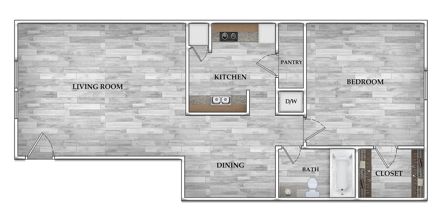 Rockridge Station Apartments – Floor plan