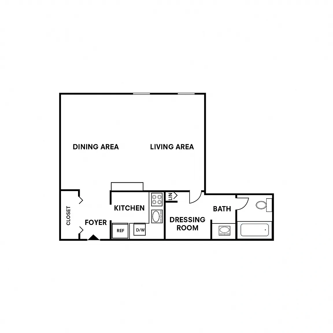 Cedar Gardens and Towers Apartments and Townhomes – Floor plan
