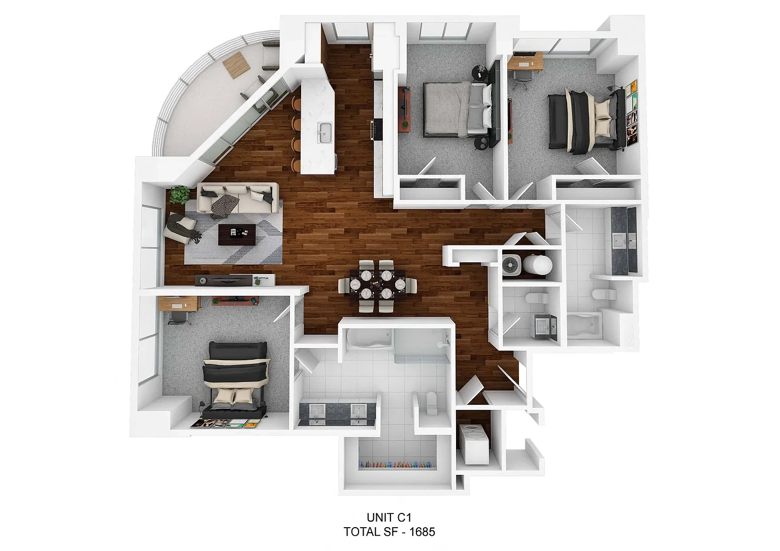 The Huntley Luxury Apartments – Floor plan