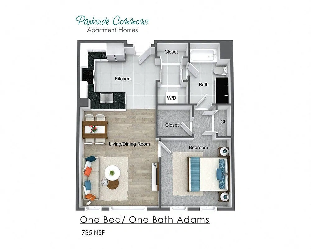 Parkside Commons Apartments – Floor plan
