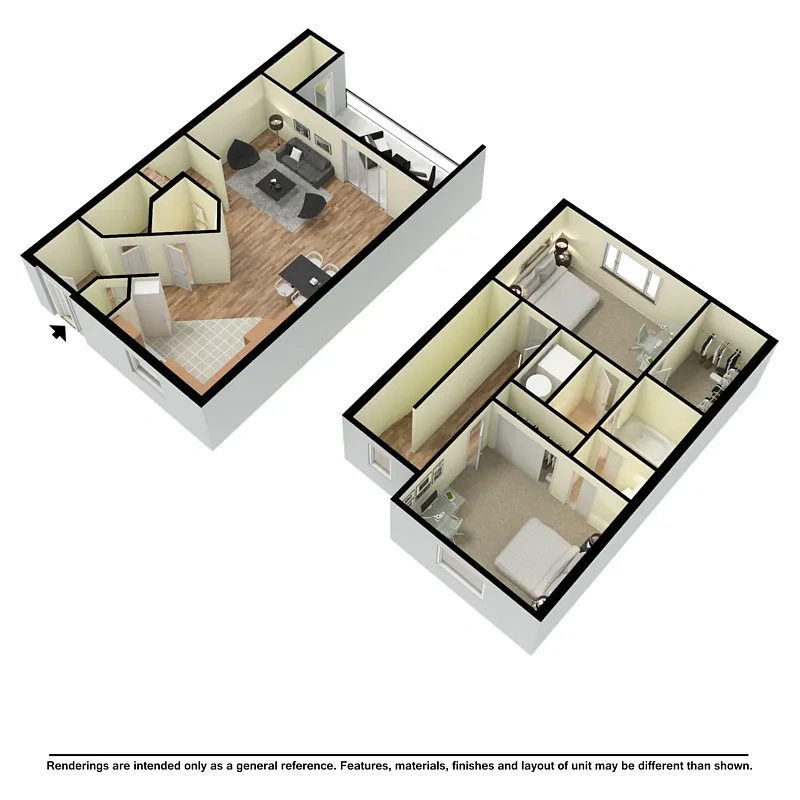 Westridge Apartments and Townhomes – 2 Bed Townhome