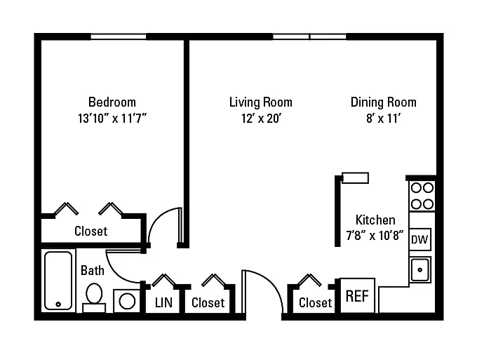 Park Place of South Park Apartment Homes – Floor plan