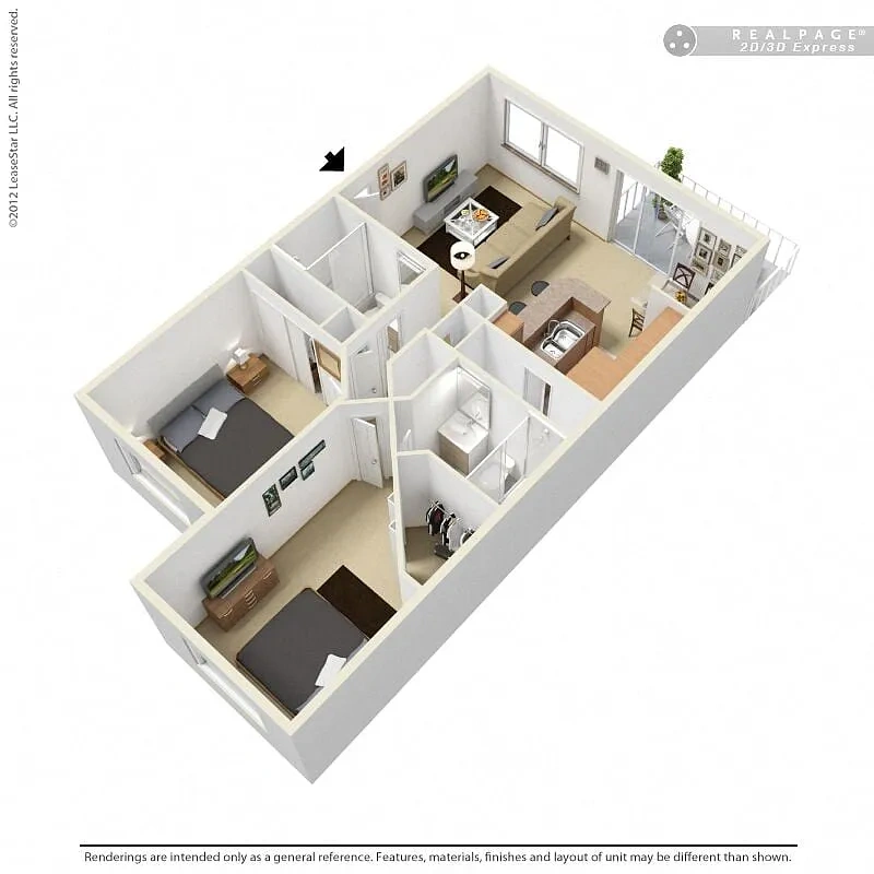 Hidden Lake Apartments – Floor plan