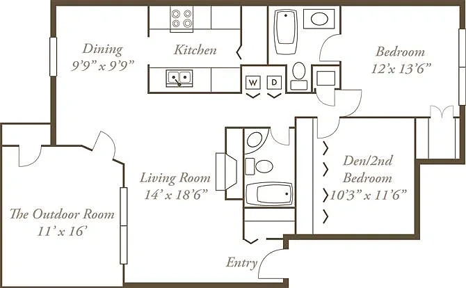 Indian Lookout Apartments – Floor plan