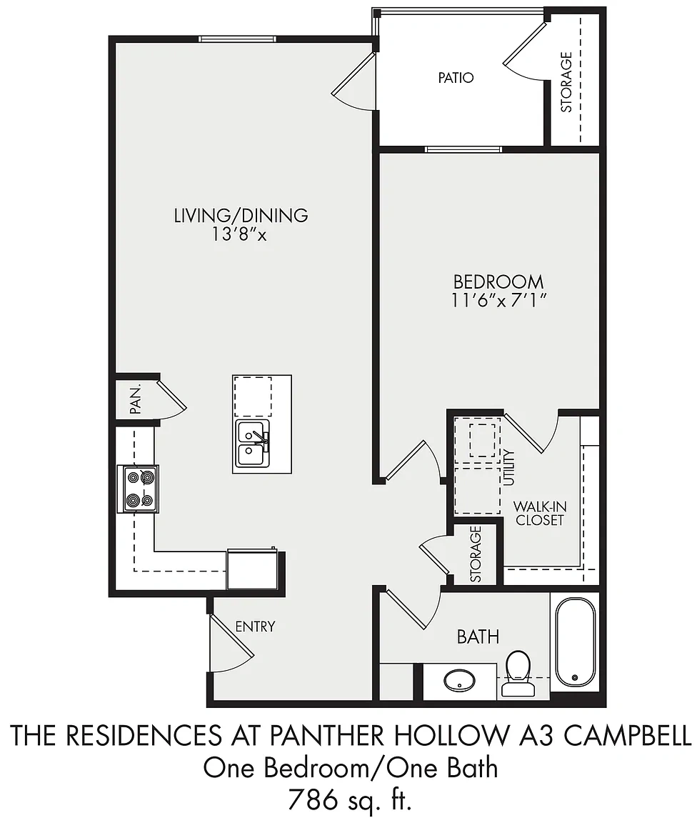 Residences At Panther Hollow – Floor plan