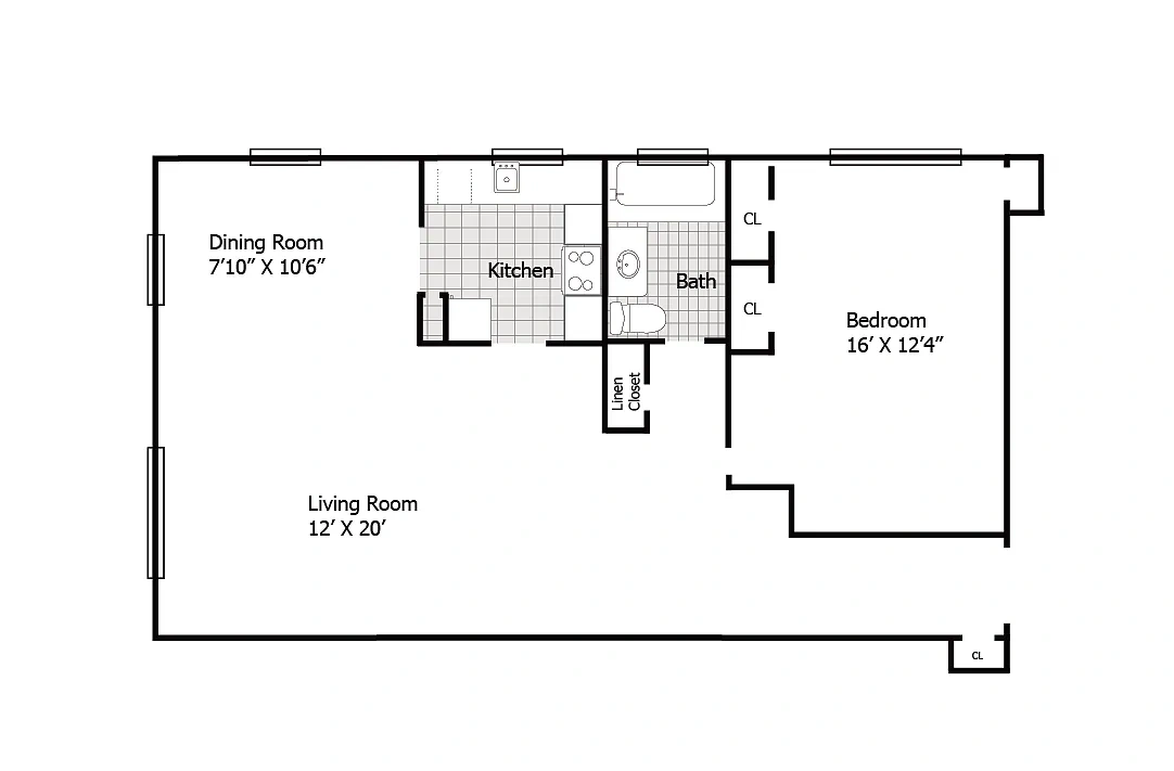 Harbor Terrace Apartments – Floor plan