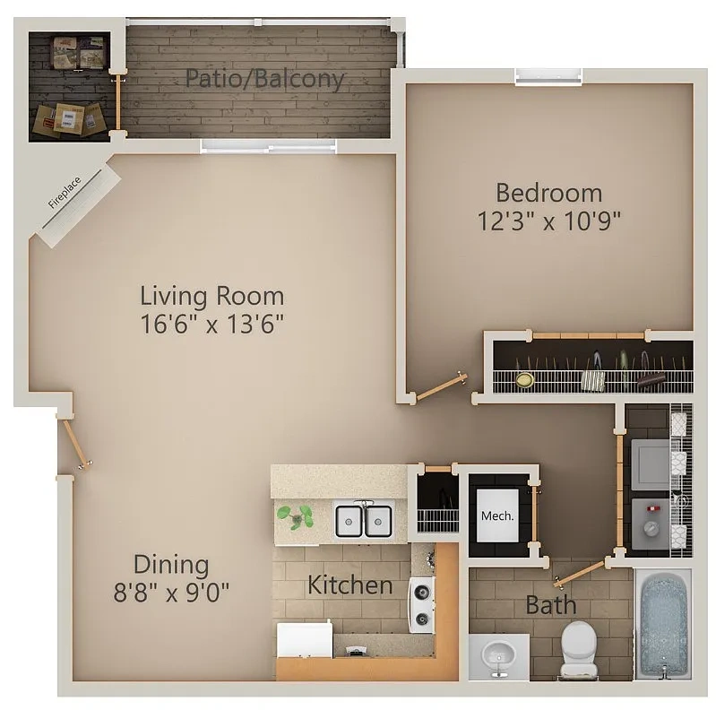 The Ridge at Tibaron – 1 Bedroom
