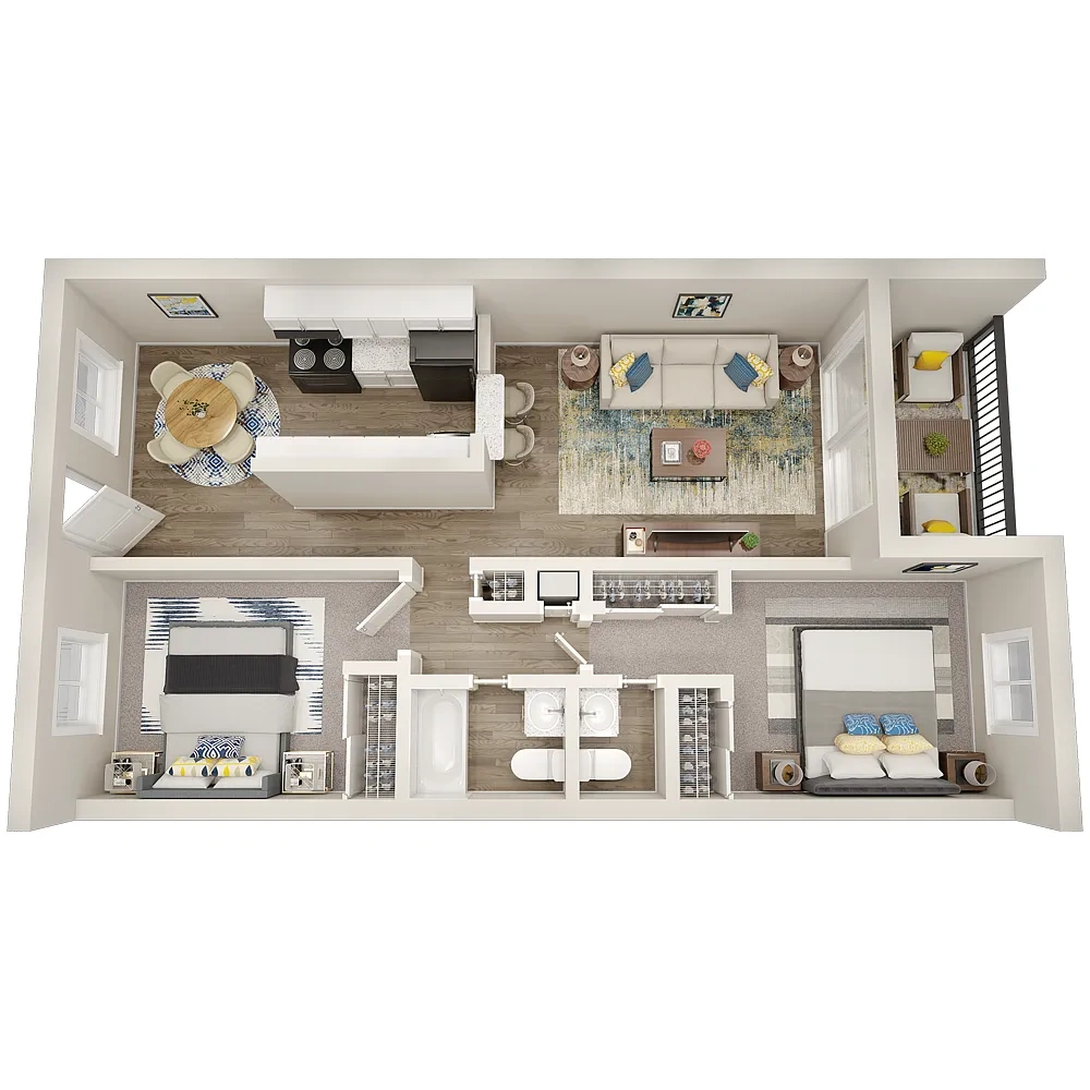 Promenade At Edgewater Apartments – Floor plan