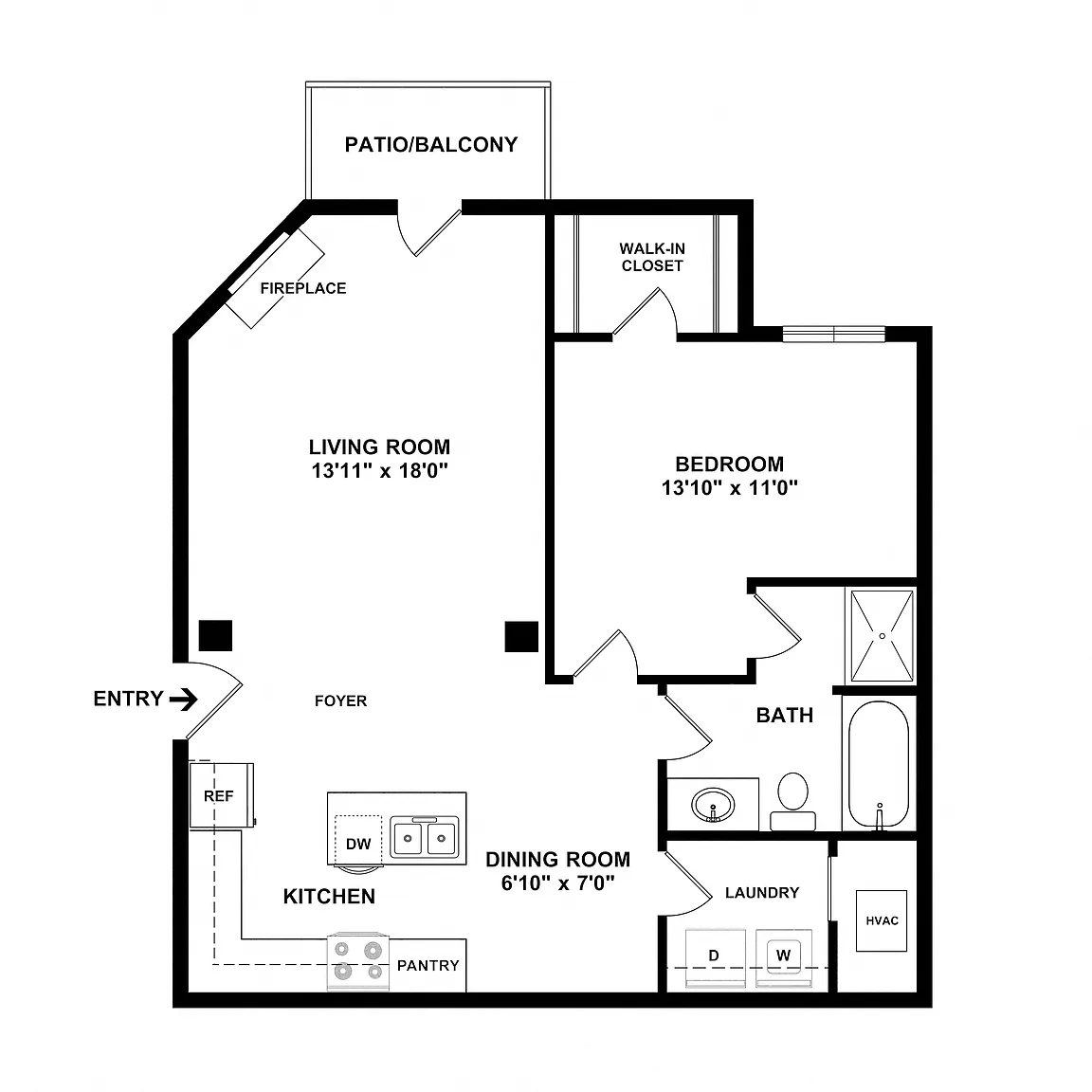 Arlo Luxury Apartment Homes – Floor plan