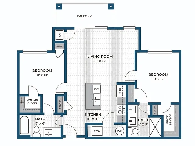 Seasons at Hoffman Estates – Floor plan