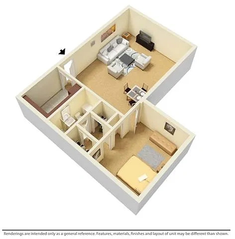 Crystal Tower – 1 Bed 1 Bath Junior