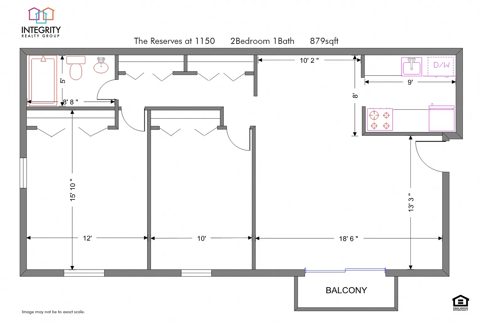 Reserves at 1150 / Parma – 2 Bedroom 1 Bath Garden