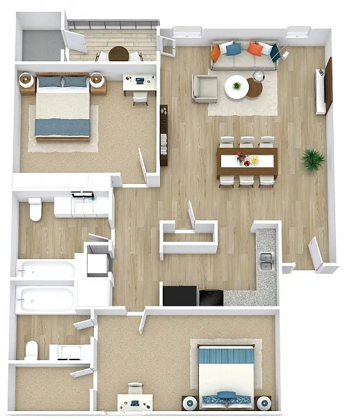 The Summit at Sabal Park Apartments – Floor plan