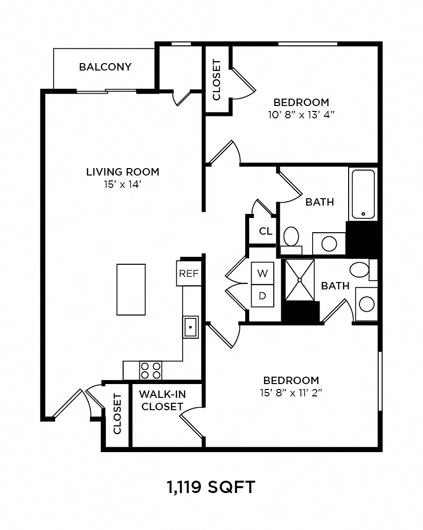 Park West 205 Apartment Homes – Floor plan