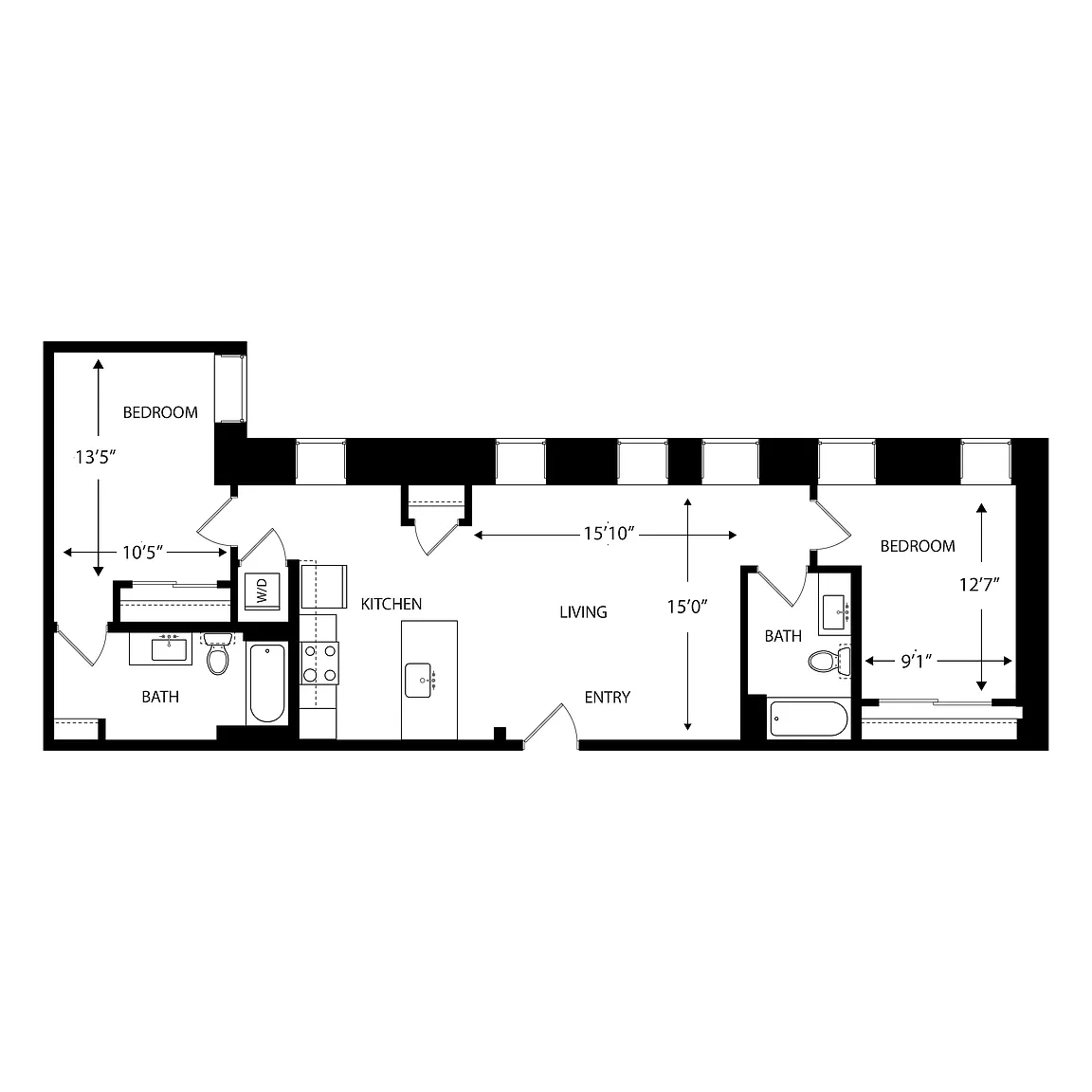 Residences at Delmar Divine – Floor plan