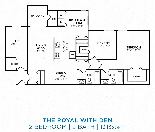 Carriage Hill Apartment Homes – Floor plan