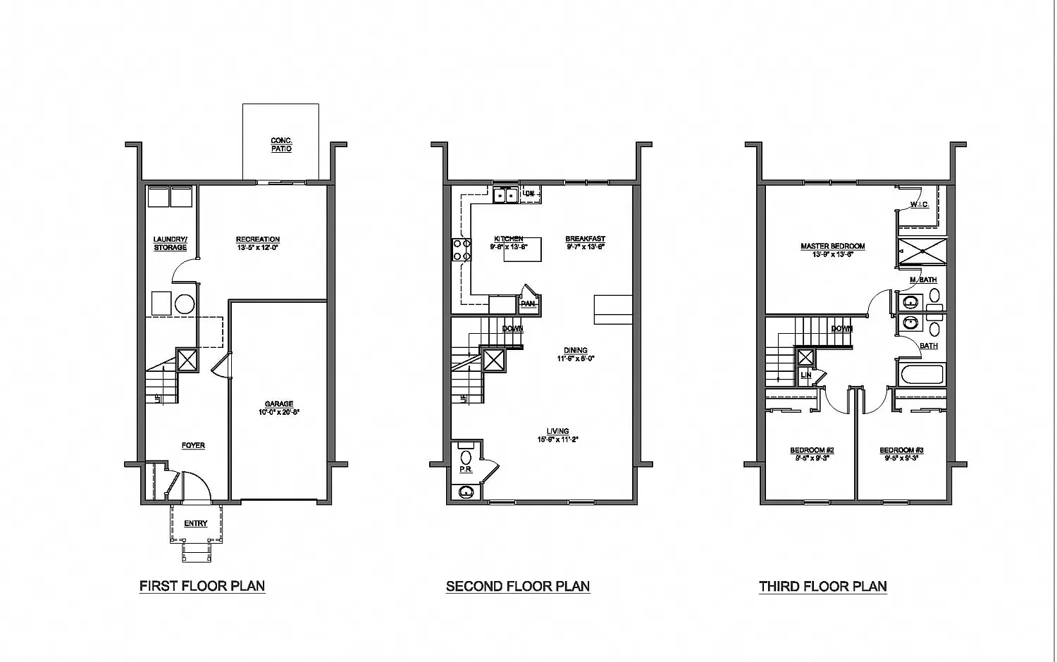 The Pointe at Manorgreen Townhomes – Floor plan
