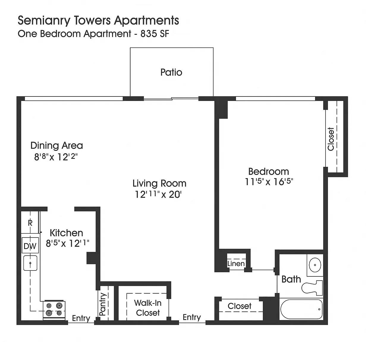 Seminary Towers – Floor plan