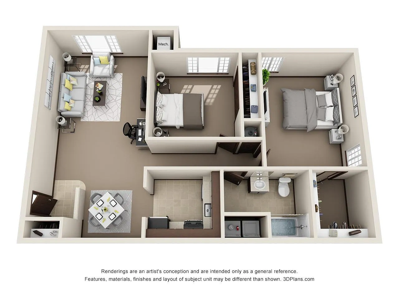 Cross Creek Apartments – Classic 2 Bedroom