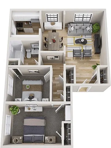 Huntley Ridge – 2 Bedroom Apartment Large