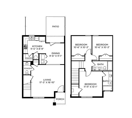 Rupple Townhomes – Floor plan
