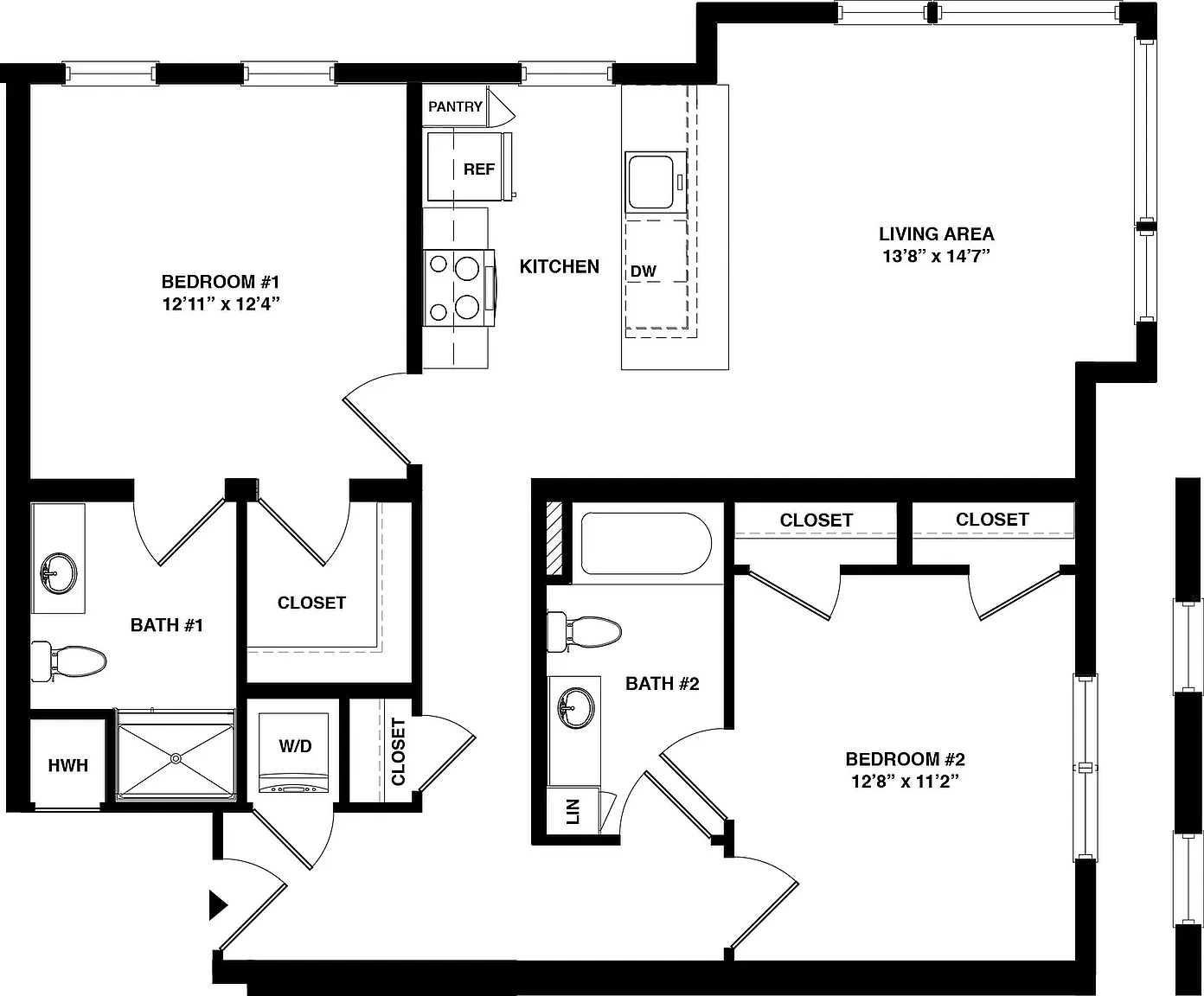 Dwell 2nd Street – Floor plan