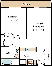 Independence Place Apartments: A 55 and Better Community – 1 Bedroom, 1 Bath