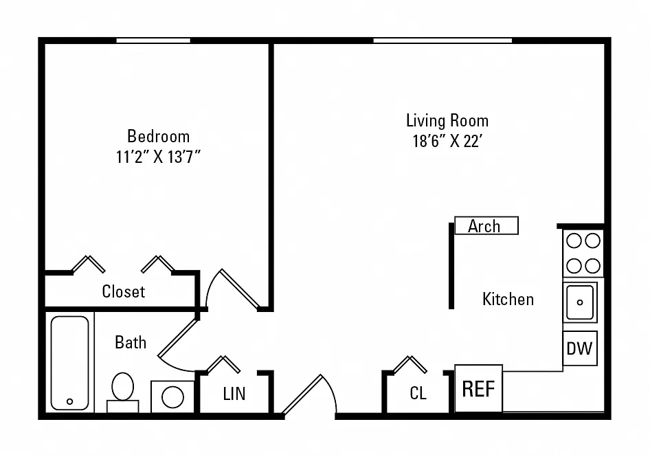 Westpointe Apartment Homes – Floor plan