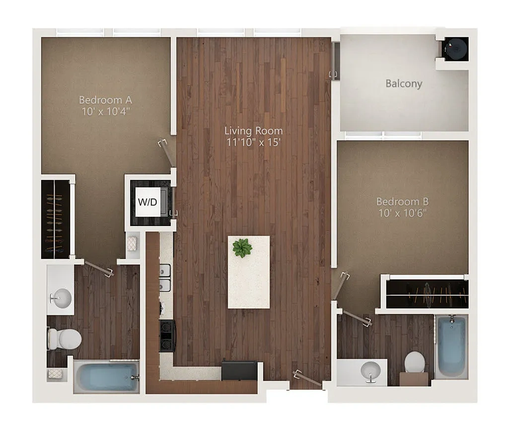 Iconic on Alvarado - Lease by the Bed – Floor plan