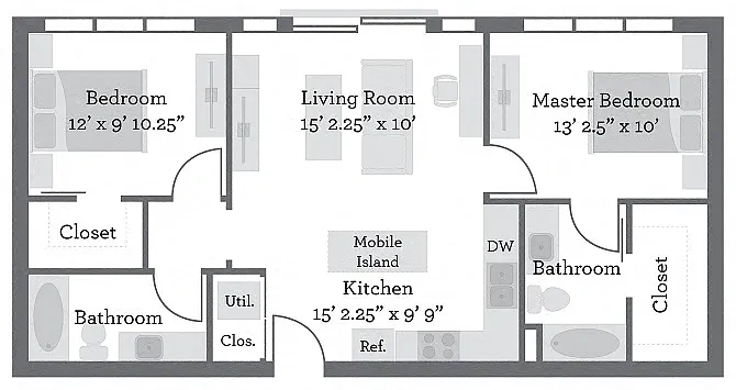 Liberty Center Apartments – Floor plan