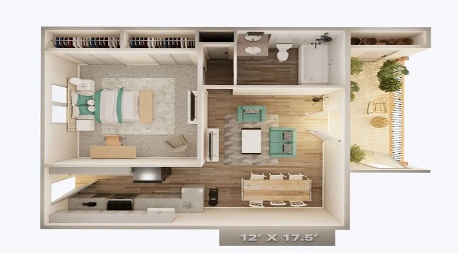 Parkview Apartments & Townhomes – Floor plan