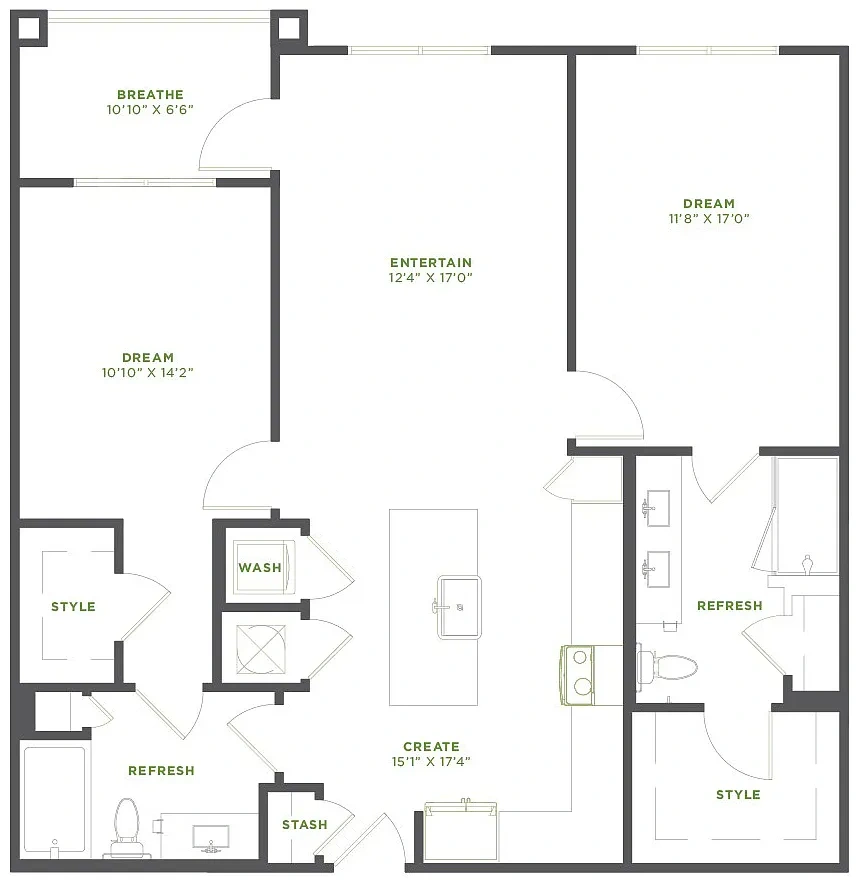 AVLI AT CROSSTOWN CENTER APARTMENTS – Floor plan