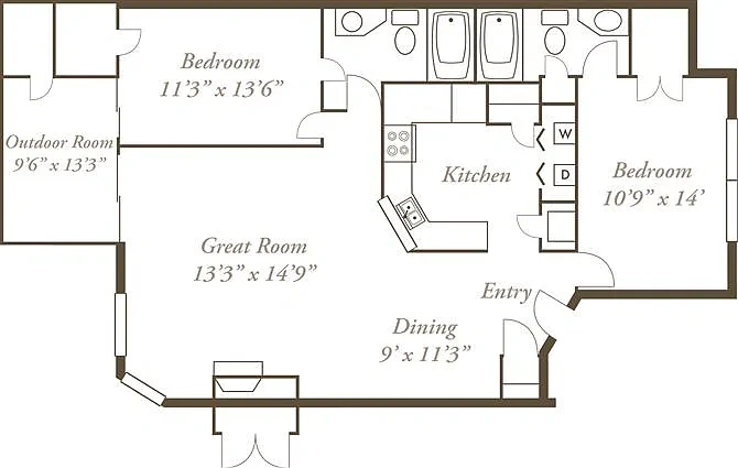 Indian Lookout Apartments – Floor plan