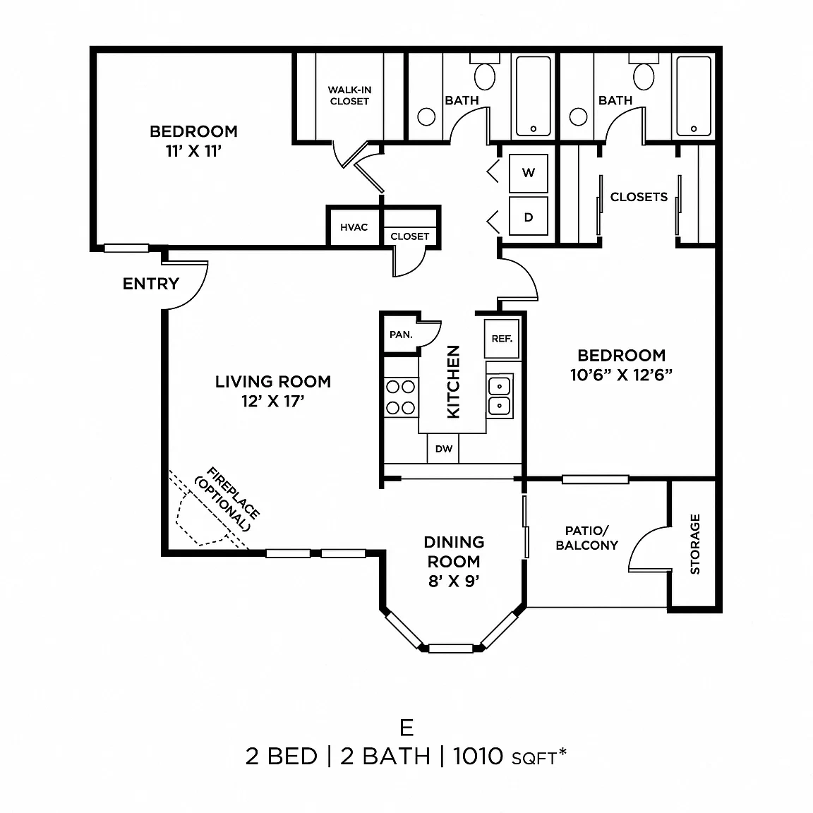 Century Lake Apartment Homes – Floor plan