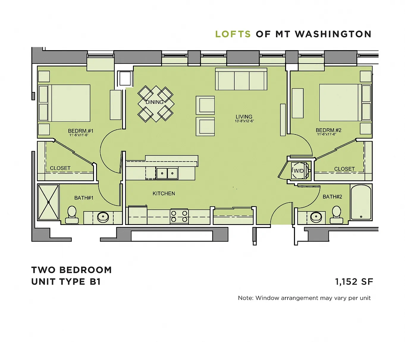 Lofts of Mount Washington – Floor plan