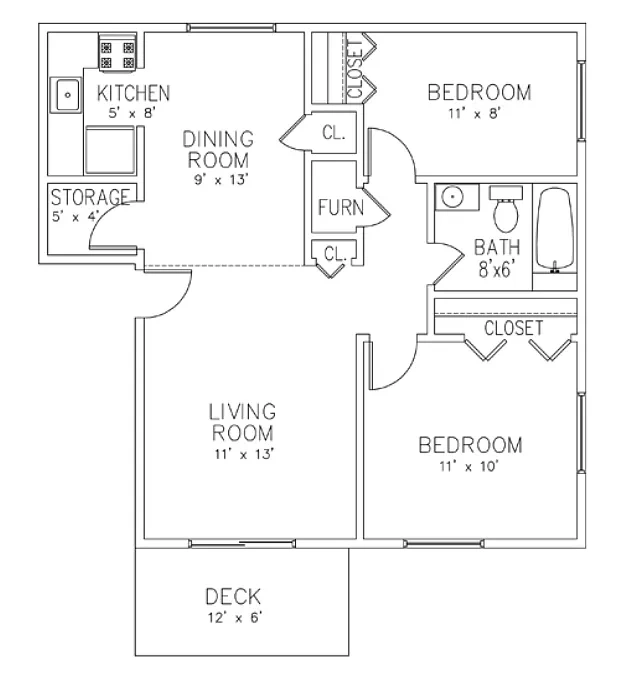 Golfview Apartments – Floor plan