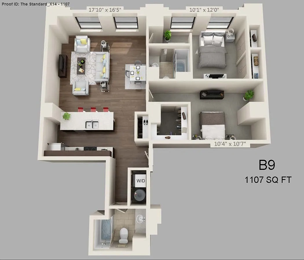 The Standard – Two Bed/Two Bath - 1107