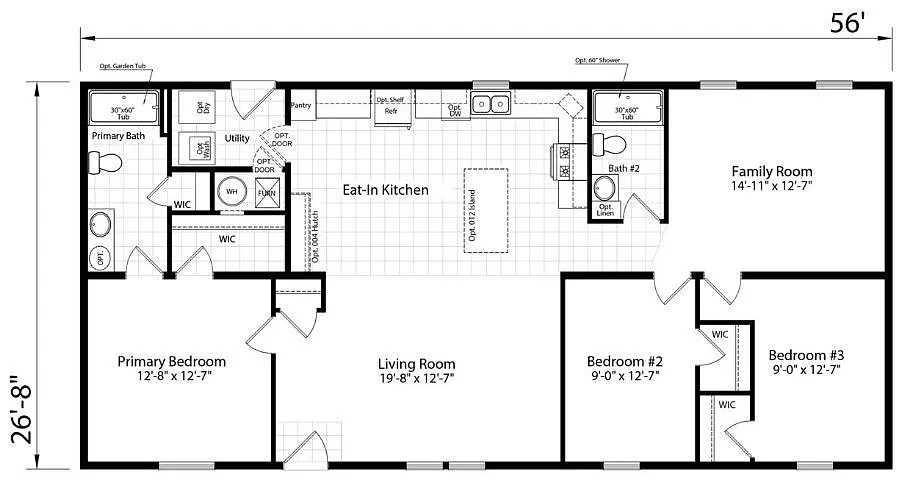 Lakeview Estates on Lawndale – Floor plan
