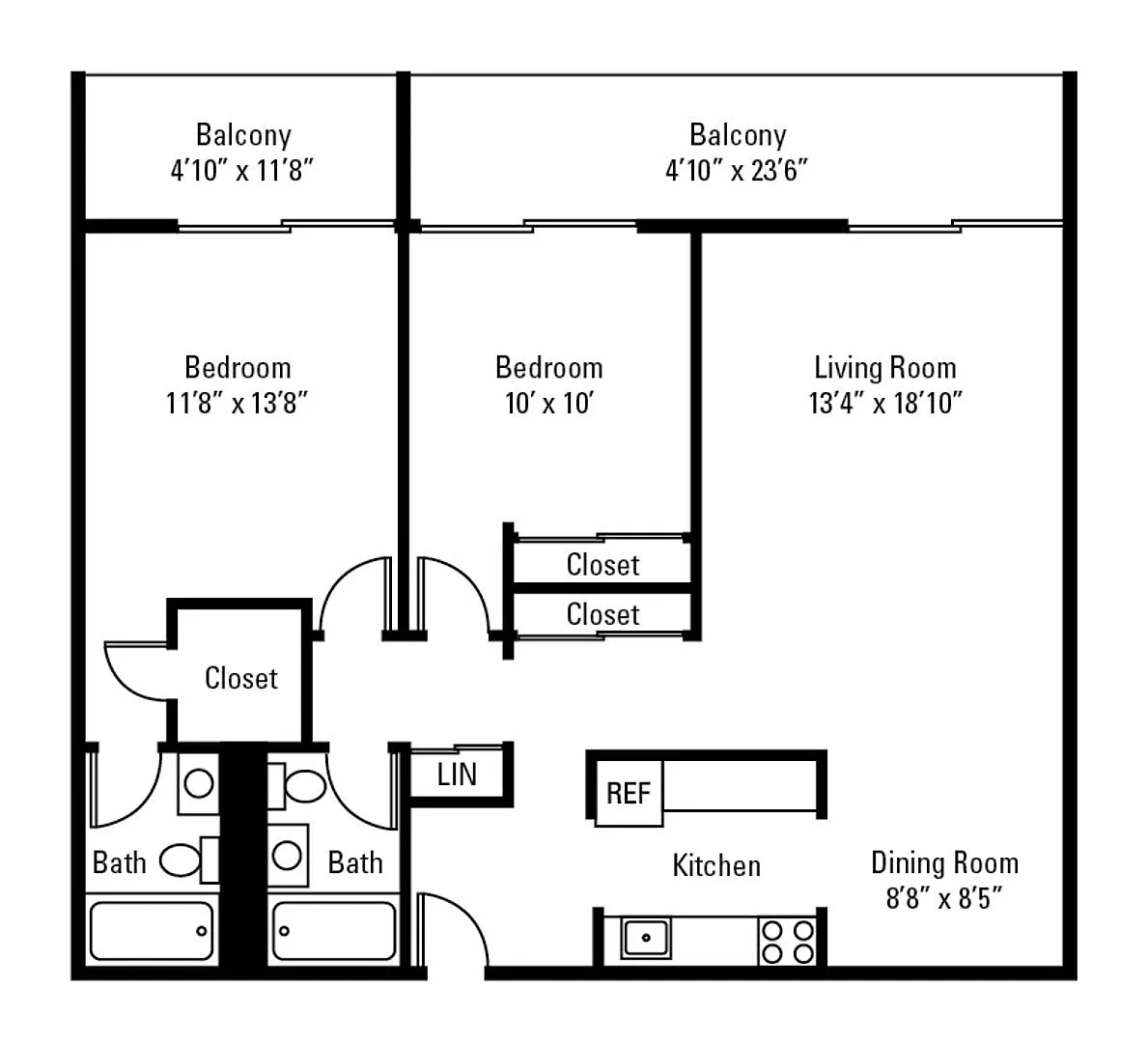 Park Towers Apartments – Floor plan