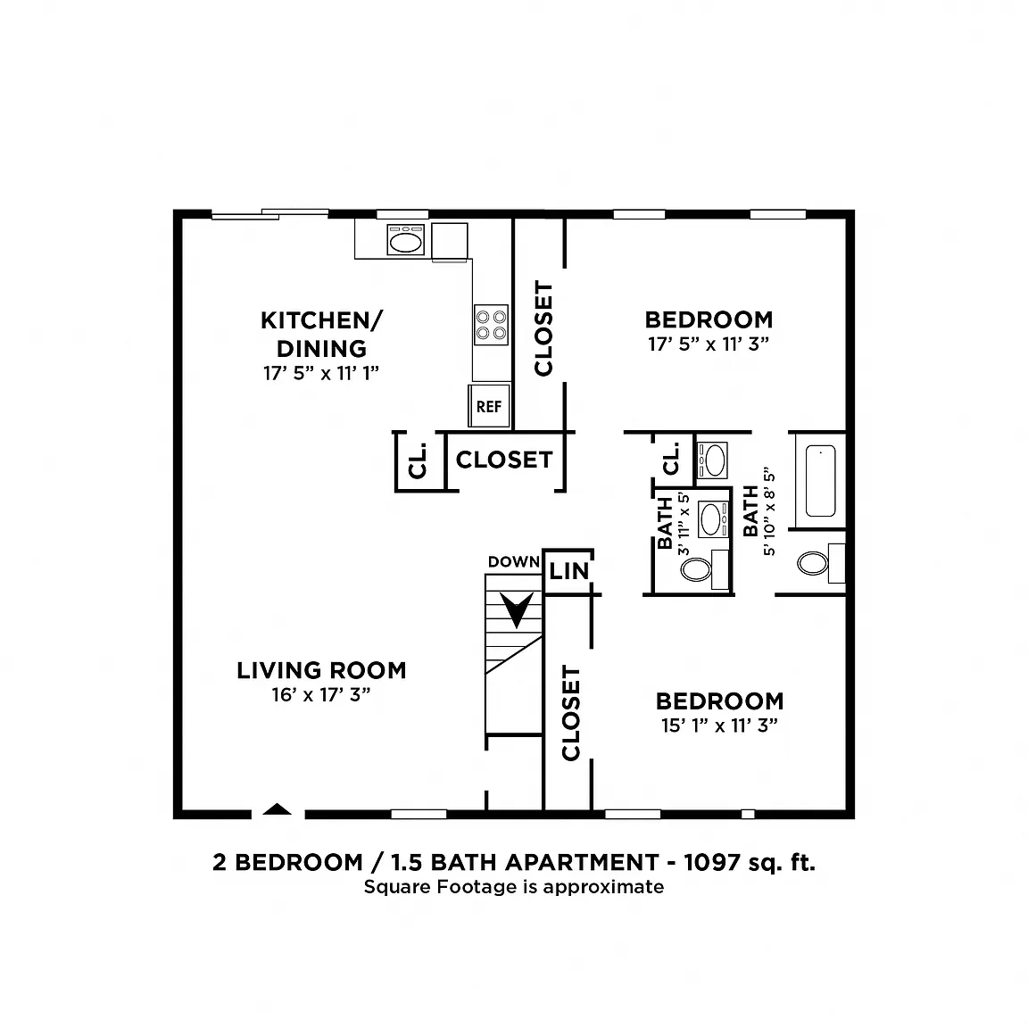 Vineland Village Apartment Homes – Floor plan