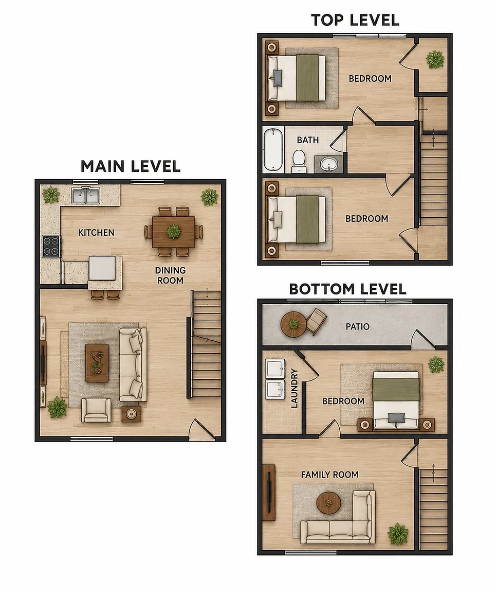 Townhomes at Mountain Ridge – Floor plan